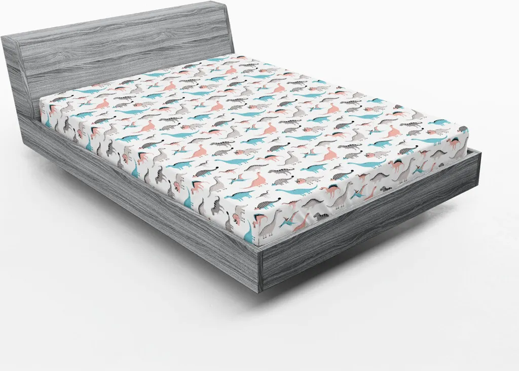 ABAKUHAUS Marrone Lenzuolo con Angoli, Leopardato, Comodo e Morbido Tessuto Decorativo da Letto Tasca Elastica a Tutto Tondo, 90 x 200 cm, Marrone