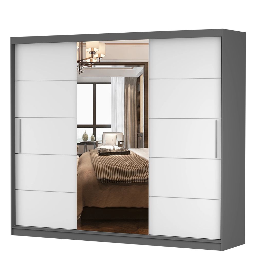 Schwebetürenschrank Kleiderschrank Schrank Schlafzimmer 233 Produktbild 2