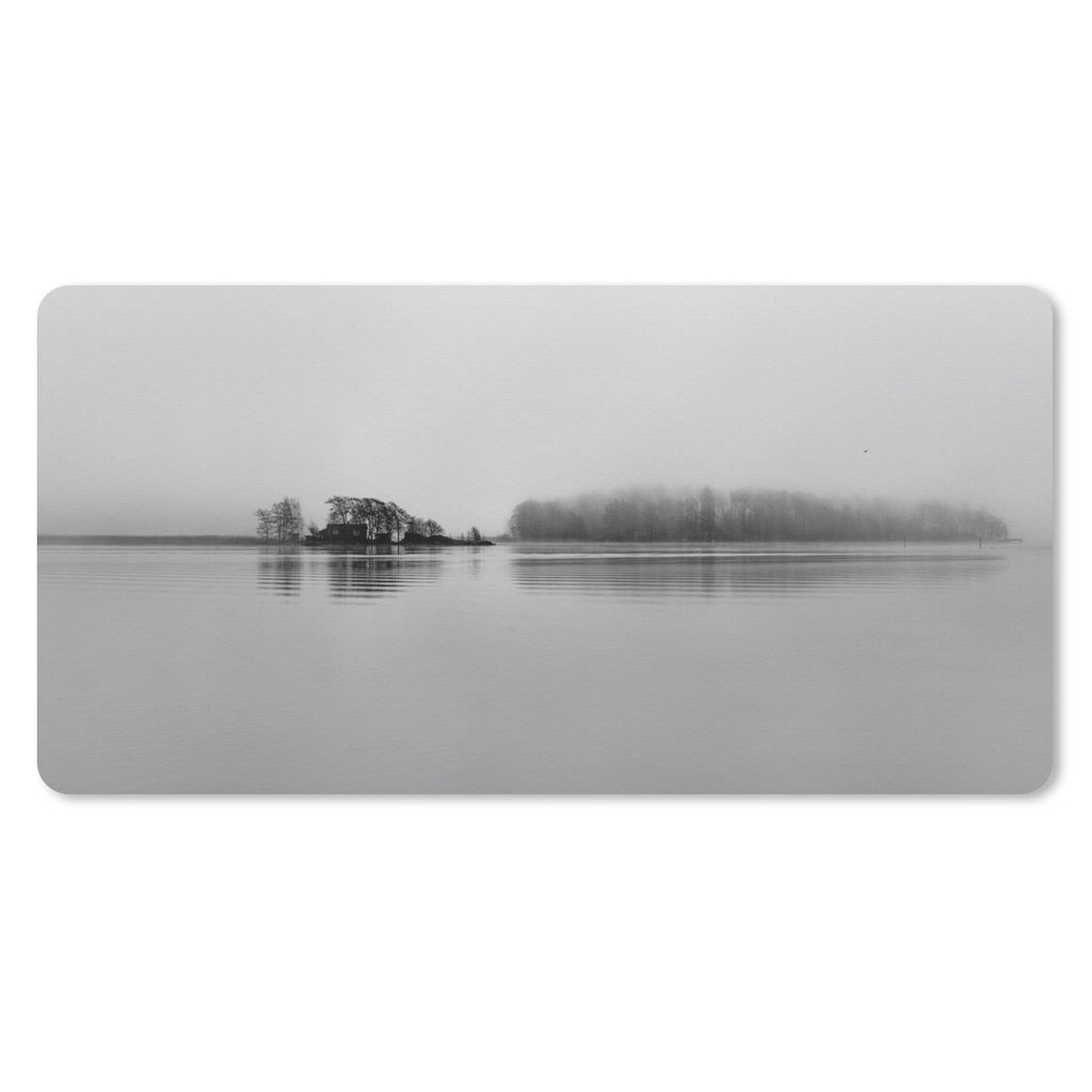 MuchoWow Schreibtischunterlage Mehr Schwarz-Weiß-Fotos 80x40 cm - XXL Mauspad - Gaming Mauspad