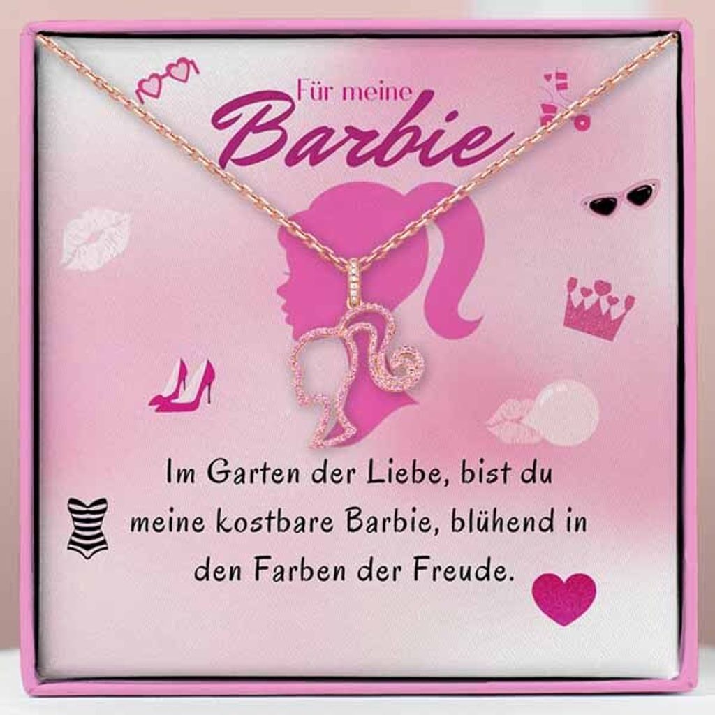 Für meine Barbie - Halskette aus Roségold für Damen mit Produktbild 