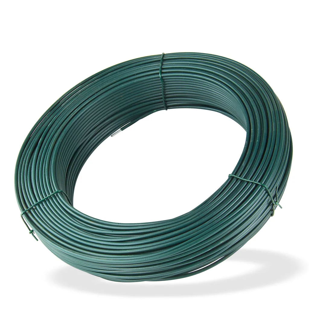 Fil de tension anti-corrosion 110 m x 3,8 mm vert pour grillage stable