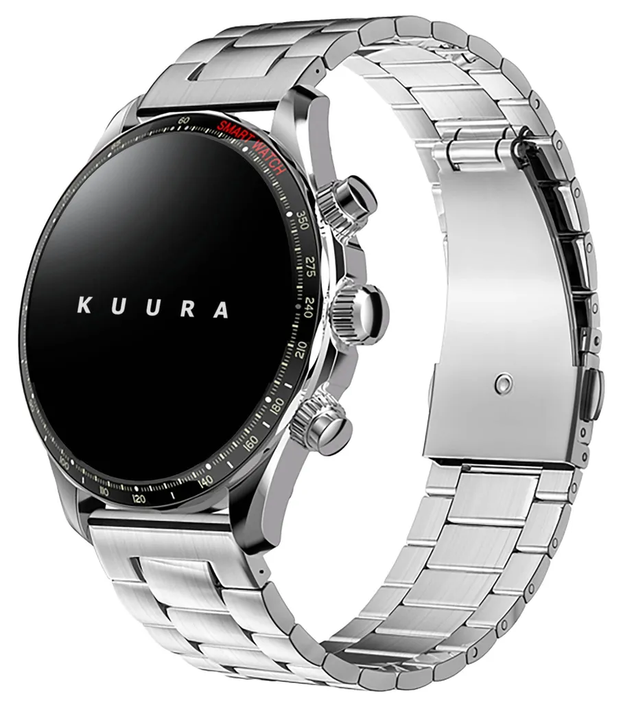 Montre connectée Kuura FM2 Argent idéale pour rester connecté pro