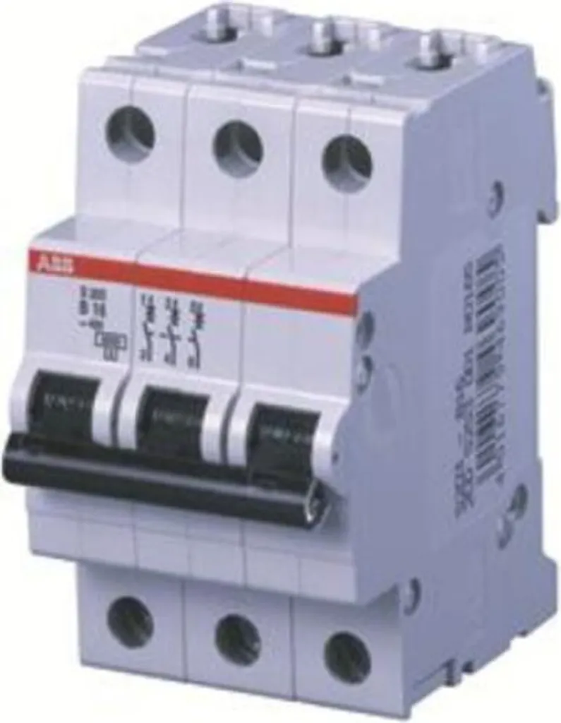 Disjoncteur Triphasé ABB S203-D16 16A Courbe D 6kA pour Tableau
