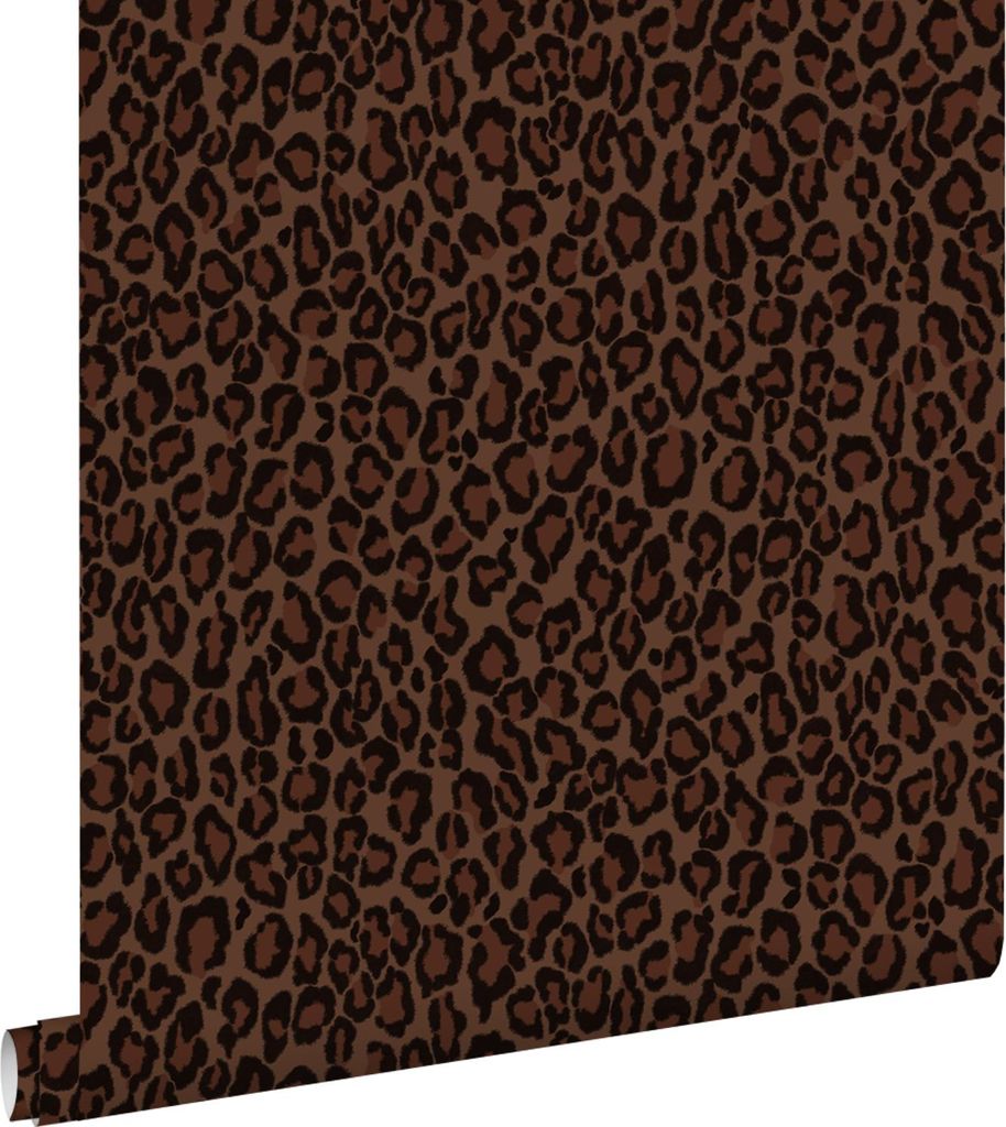 ESTAhome Tapete Leopardenmuster Dunkelbraun 53 cm x 10.05 m Produktbild 