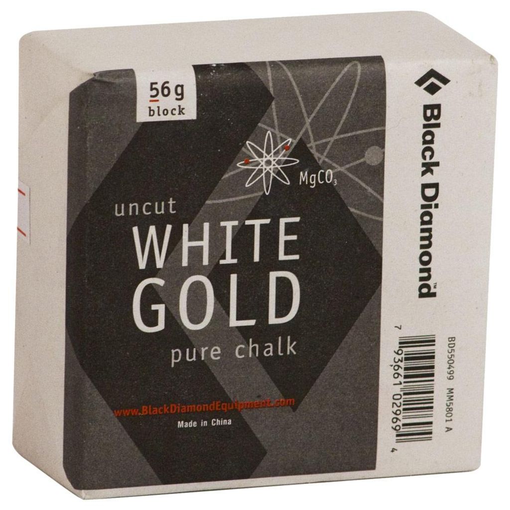 Or blanc massif - Bloc 56Gr, sans couleur, 56g diamant noir Image du produit 