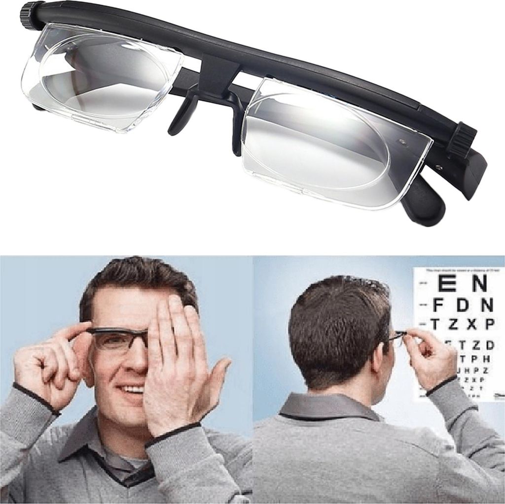 STILVORA Lesebrillen HD Leichtgewicht Brille, Fokus verstellbar, Lesebrille, Gaming Brille, Autofahrer Brille, Vergrößerungsglas, Komfort & Präz...