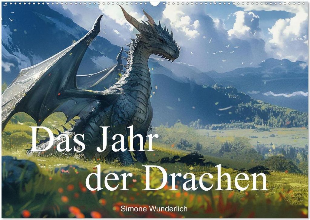 Das Jahr der Drachen (Wandkalender 2026 DIN A2 quer), CALVENDO Monatskalender