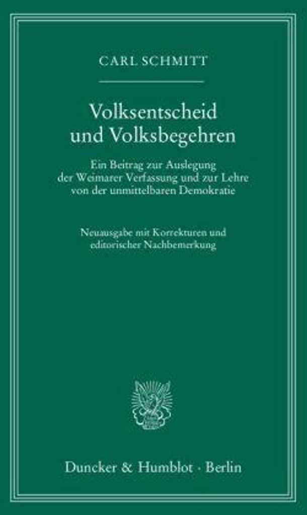 Volksentscheid und Volksbegehren.