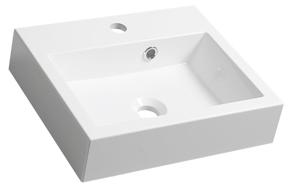 ORINOKO Gussmarmor-Waschtisch 42x10x36cm, weiß Produktbild 
