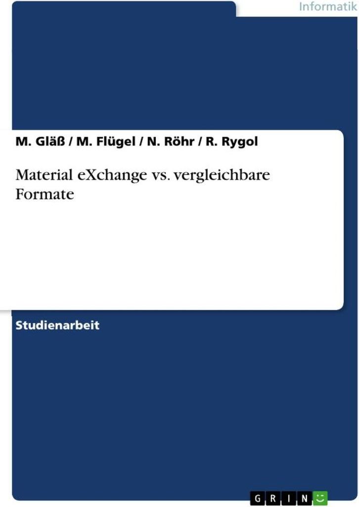 Material eXchange vs. vergleichbare Formate