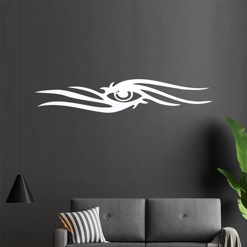 Tribal Auge Wandtattoo in 6 Größen - Wandaufkleber Wall Sticker - Dekoration, Küche, Wohnzimmer, Schlafzimmer, Badezimmer