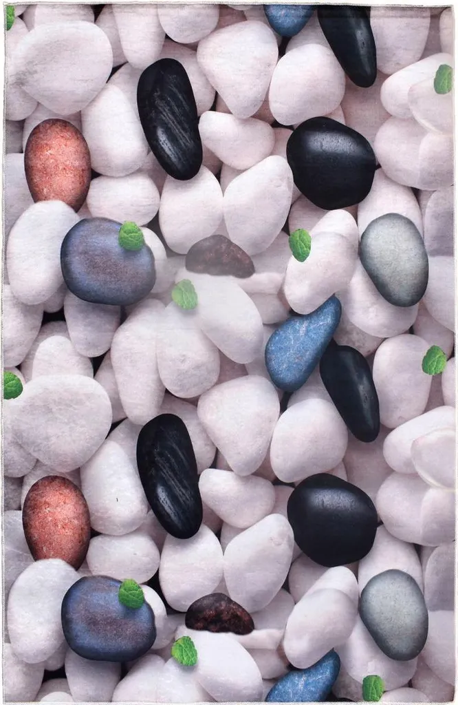Tapis de Salon LYN11 PEBBLE Facile à Nettoyer Style Galet Chic