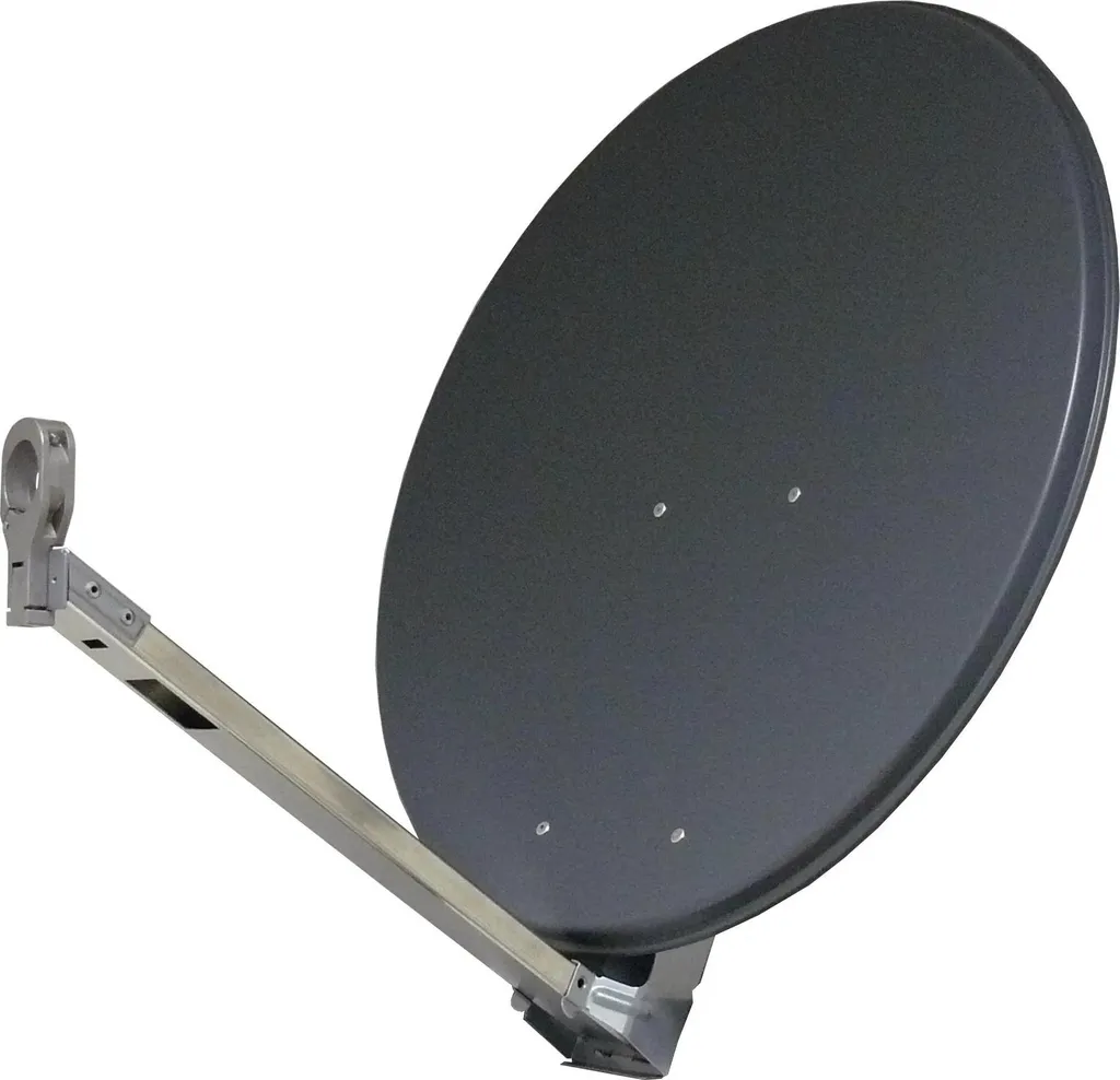 Antenne satellite Televes Alu 67x71cm Classic-Line robuste gris RAL 7011