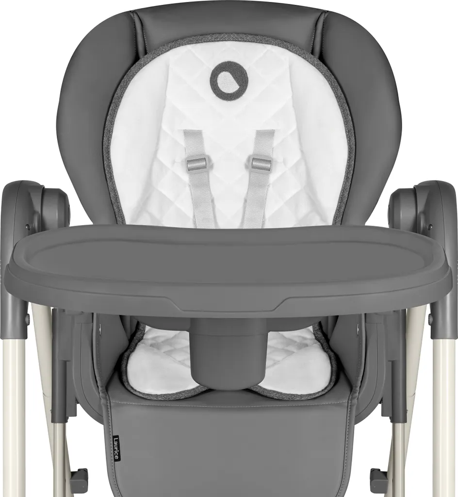 Chaise Haute Bébé Évolutive LIONELO Laurice Grise Réglable et Inclinable - 9