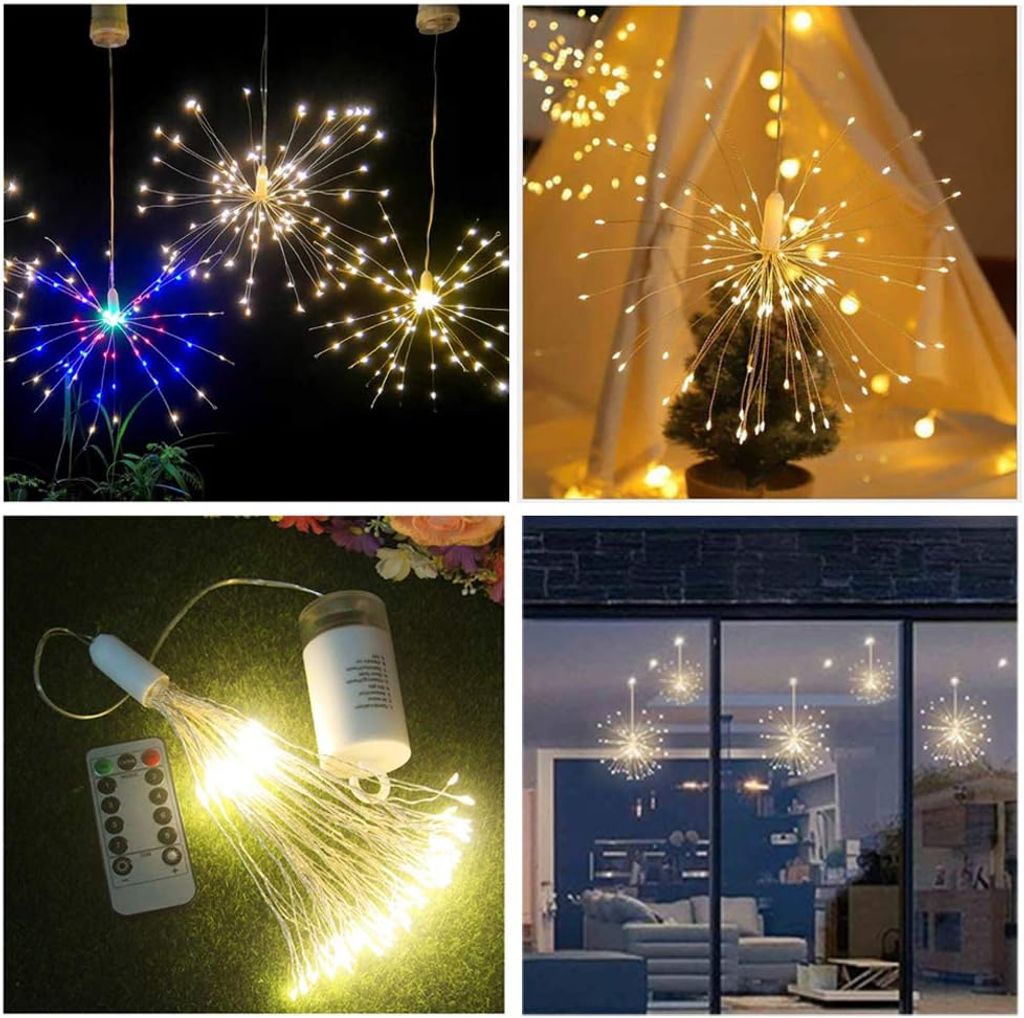 OSALADI Meteorschauer Lichterkette – 20 Zoll, 8 Röhren, 30 Cm, Weiße LED-Regenlichter, IP65 Wasserdicht
