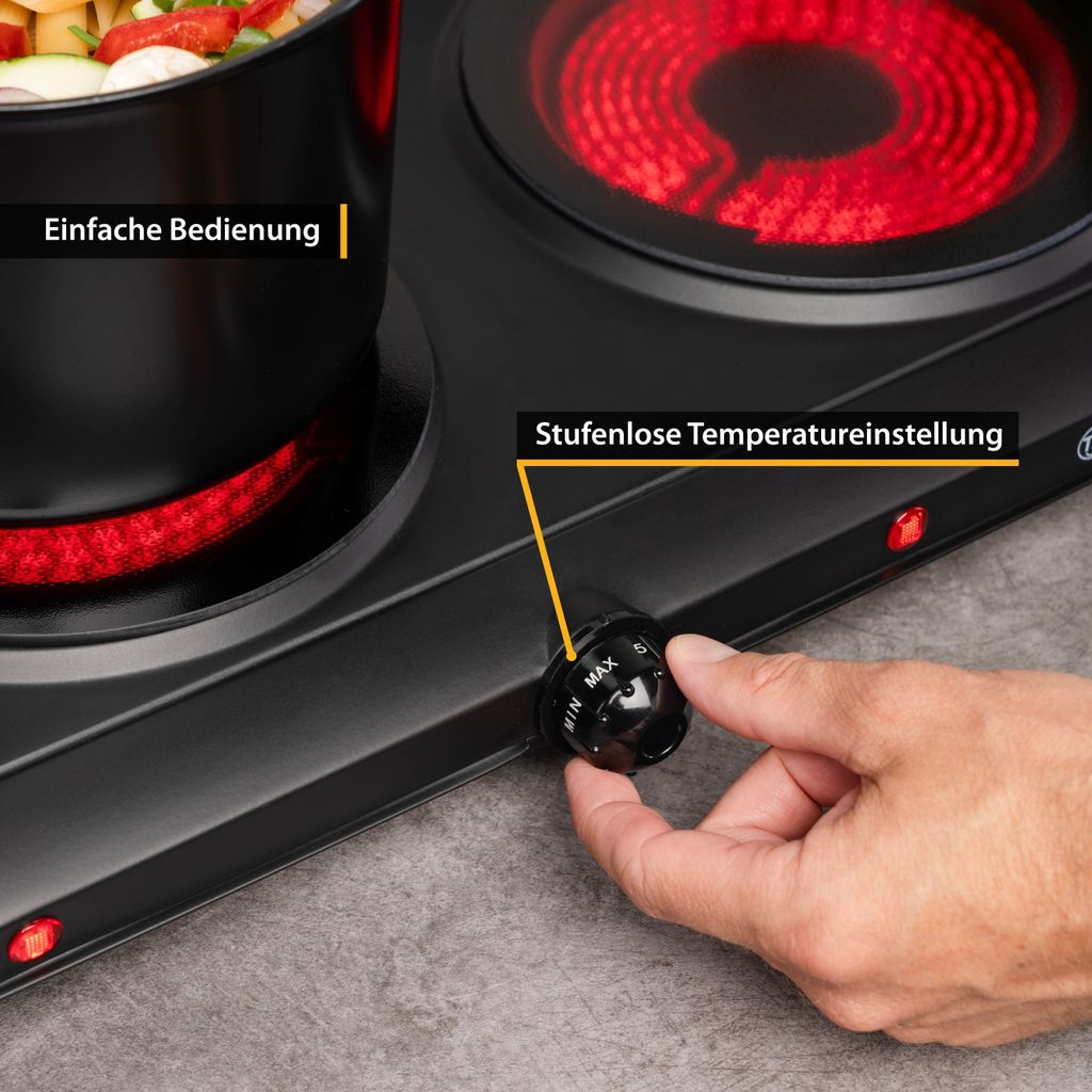 TZS First Austria Infrarot Kochplatte, Elektrisch 2500W Produktbild 7