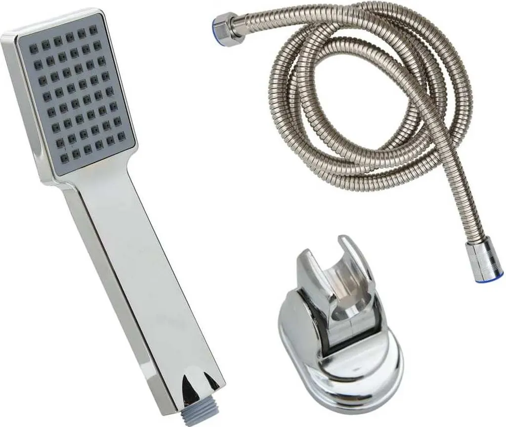 Ricambio Soffione Doccia + Tubo 1.5 Metri | Universale Cromato Kit