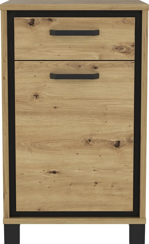 Rangement chaussures pour entrée étroite commode Travis en bois