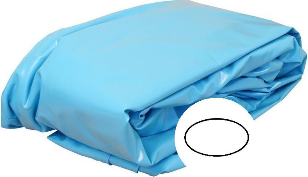 Trendliner Innenhülle für Ovalbecken 1,20m 0,8mm Stärke Einhängebiese P1, Größe:737 x 360 cm