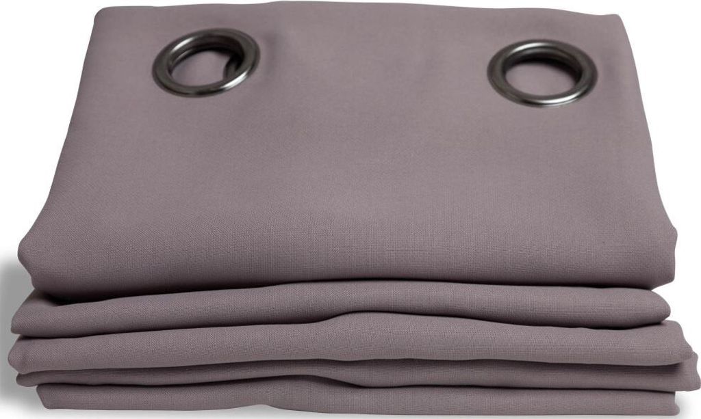 MOONDREAM Verdunkelungsvorhang | Licht+Sonnenschutz | Ösen | Grau MC7305 | 140B x 260H cm