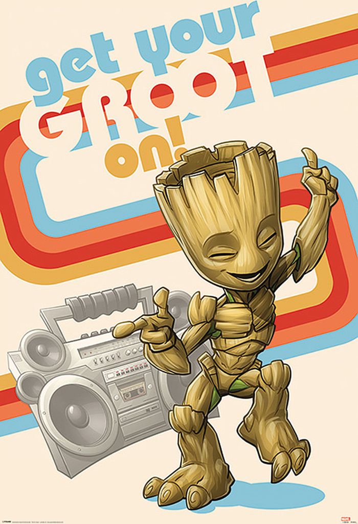 Pyramid International Marvel Poster Set Guardians of the Galaxy Get your Groot On 61 x 91 cm (4)