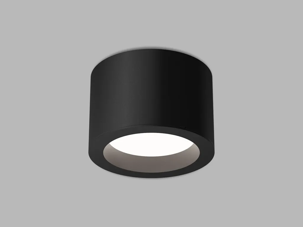Plafonnier LED noir KAPA ON 14 fini les lumières trop froides avec le CCT