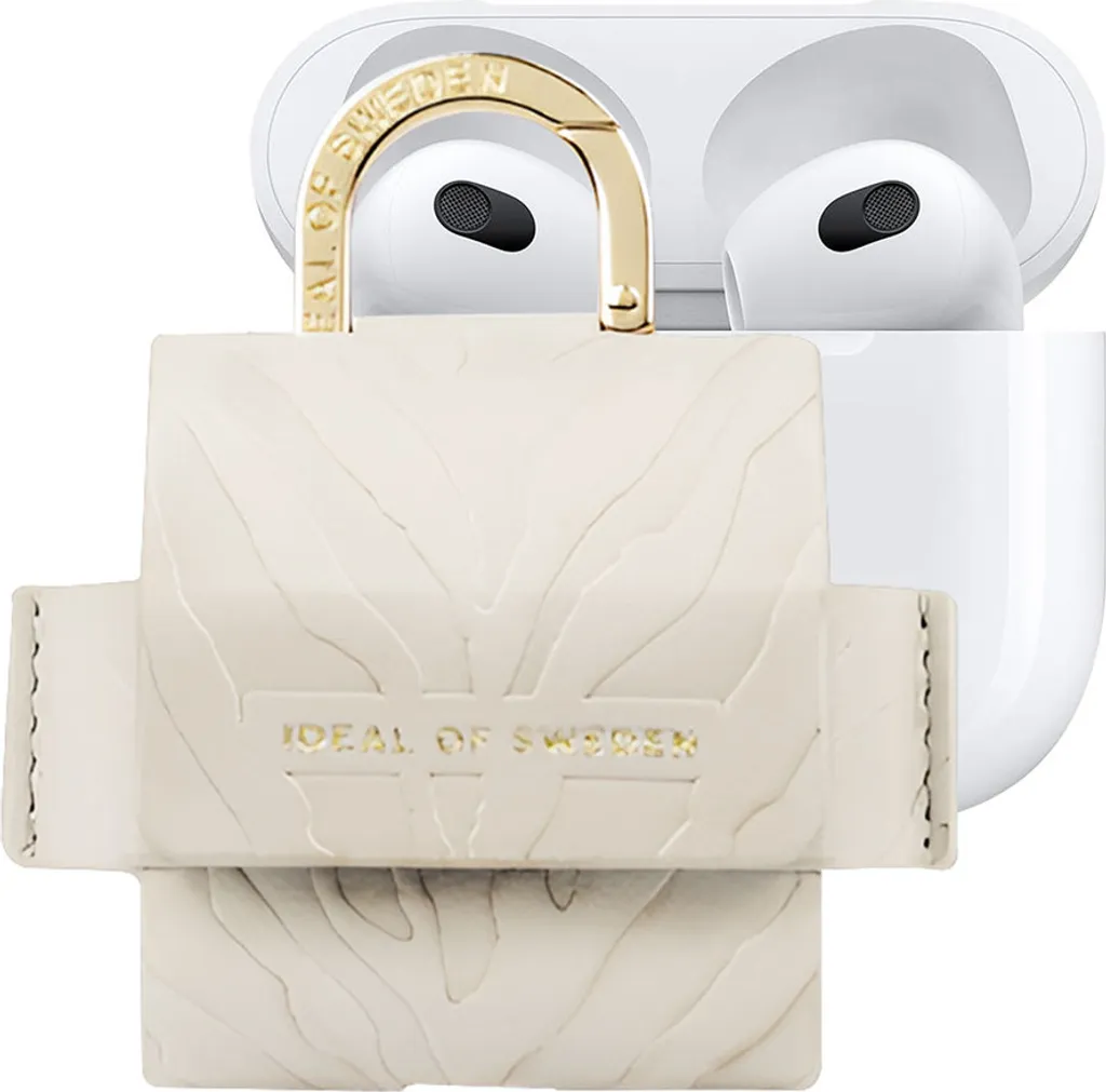 Custodia AirPods 3 IDEAL OF SWEDEN Zebra Gialla Oro Premium