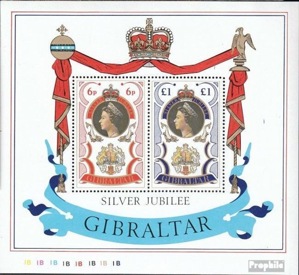 Briefmarken Gibraltar 1977 Mi Block3 (kompl.Ausg.) postfrisch Elizabeth