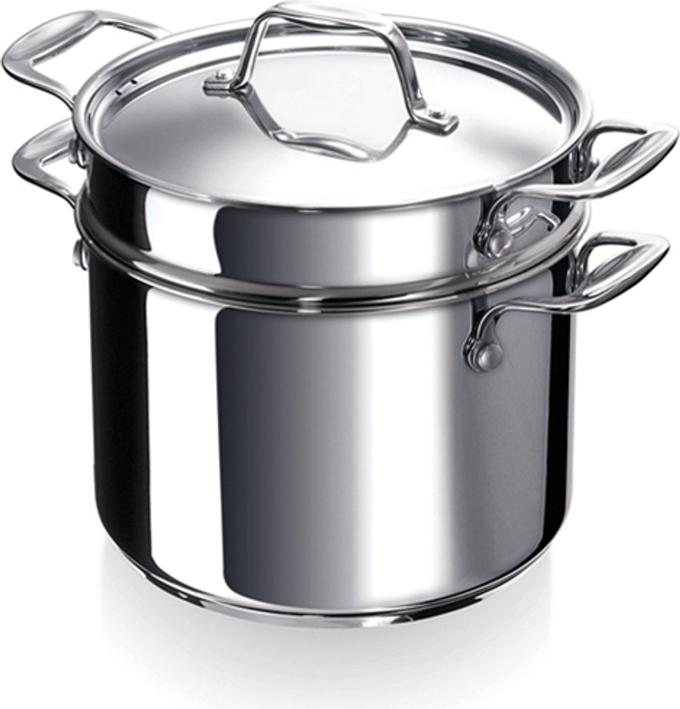 BEKA Chef, 7,6 l, Edelstahl, Edelstahl, Keramik, Gas, Halogen, Induktion, Versiegelte Platte, Edelstahl, 24 cm