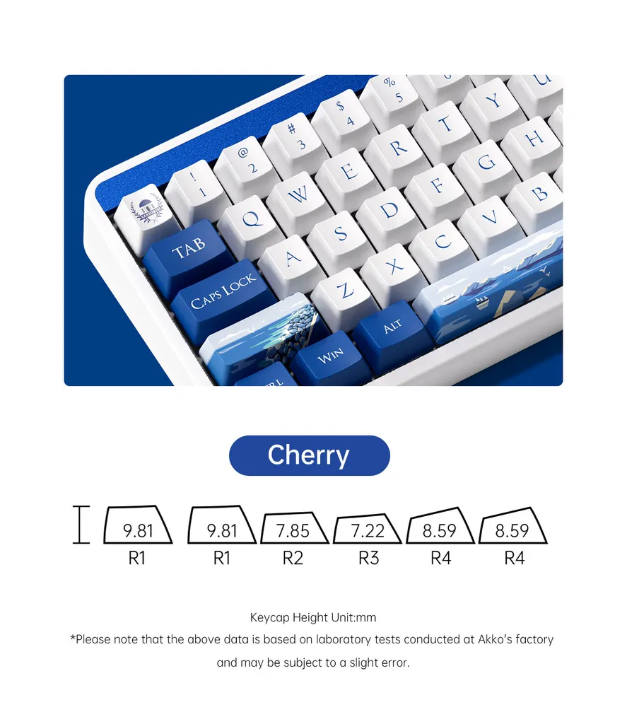Clavier Compact 65% Akko JIN 01 Santorin Idéal pour Bureau et Jeu