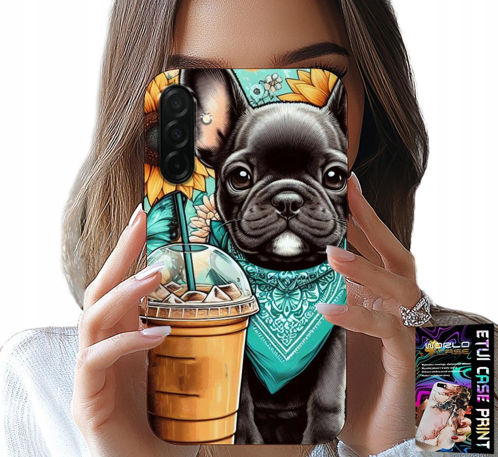 Gehäuse Für Samsung Galaxy A36 5G - Bulldogge Coffi Liebe, Sonnenblumen, Psi Fall