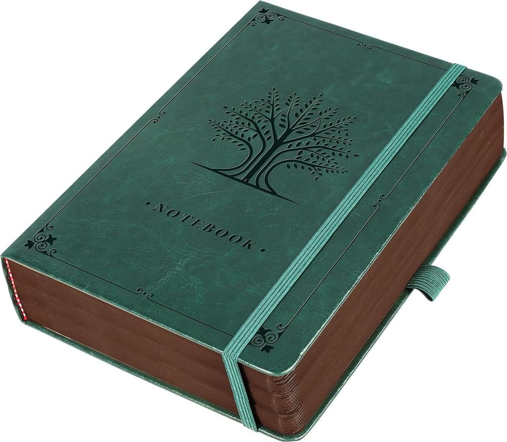 Notizbuch - liniert - 320 Seiten - grün - A5