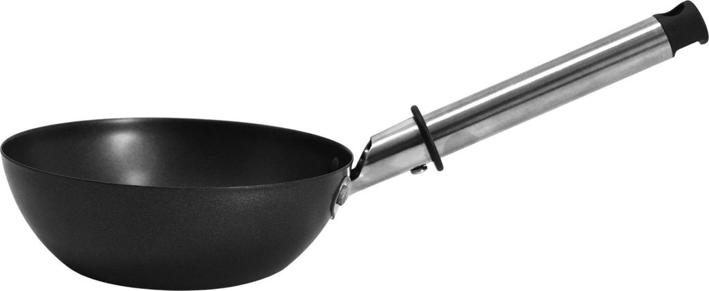 Syntrox Germany Universal Wok Grill Pfännchen Emailliert – Antihaft-Zubehör für Raclette & Crêpes-Maker, Ø12 cm, Robust & Vielseitig (1 Stück)