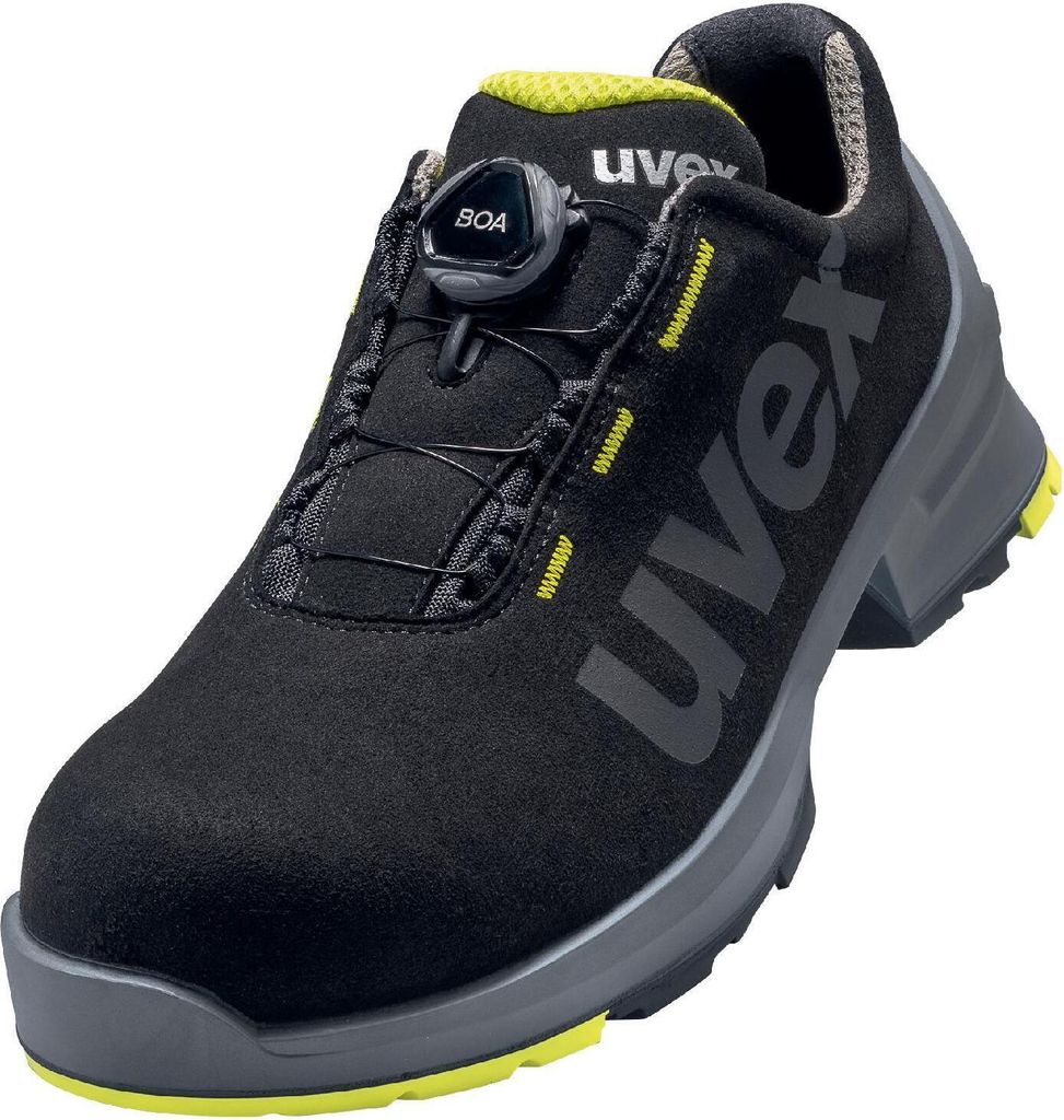 uvex 1 Halbschuhe S2 schwarz, gelb Weite 11 Gr. 43 Produktbild 1