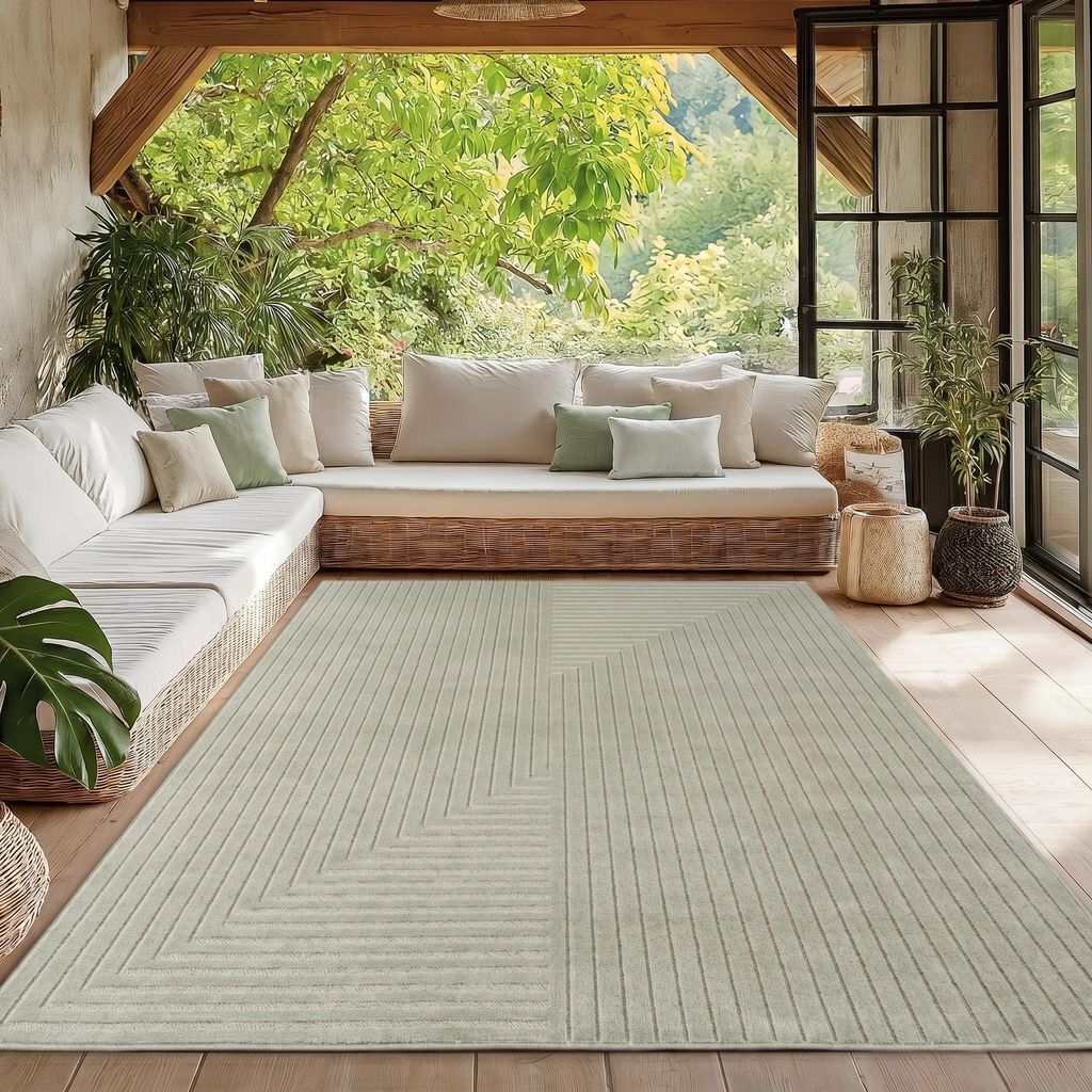 Homebyhome Outdoor Teppich, Modern Boho Design, 3D Effekt, Produktbild 