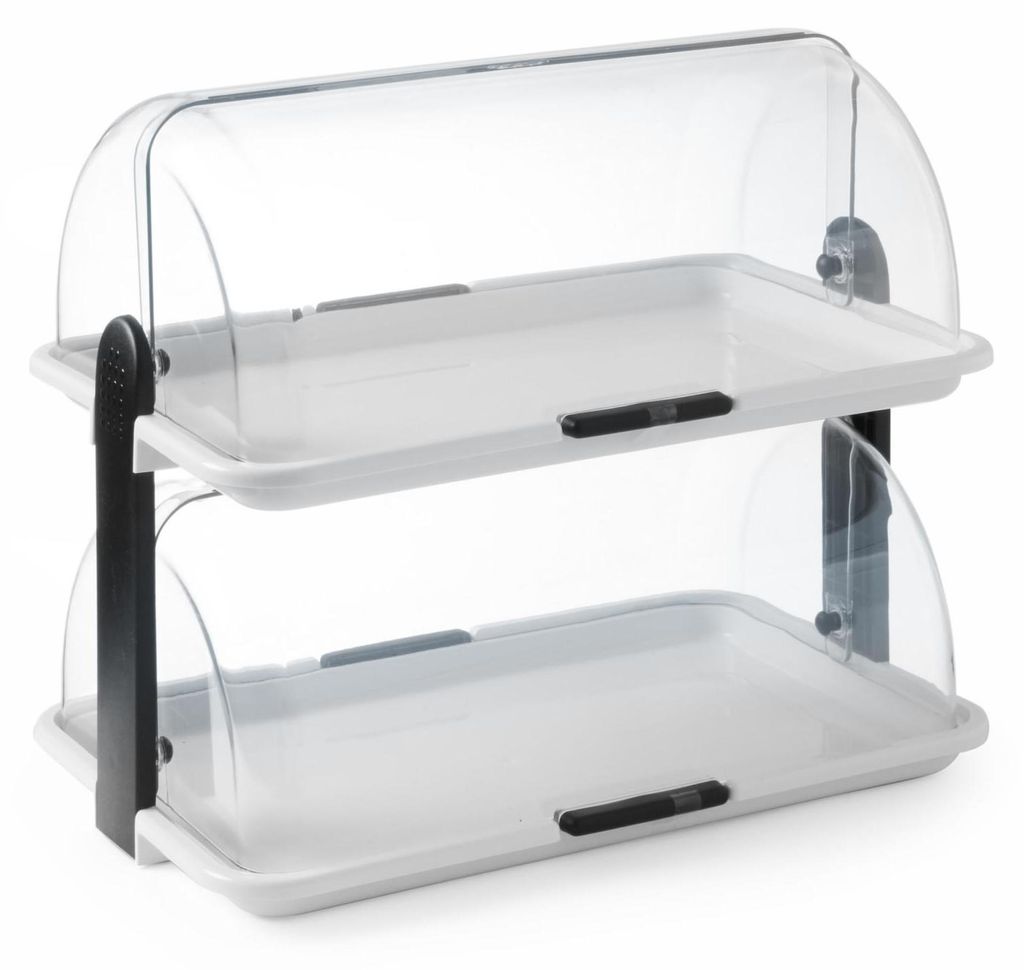 HENDI Roltop-Präsenter 2 Etagen 465x310x(H)410 mm Produktbild 