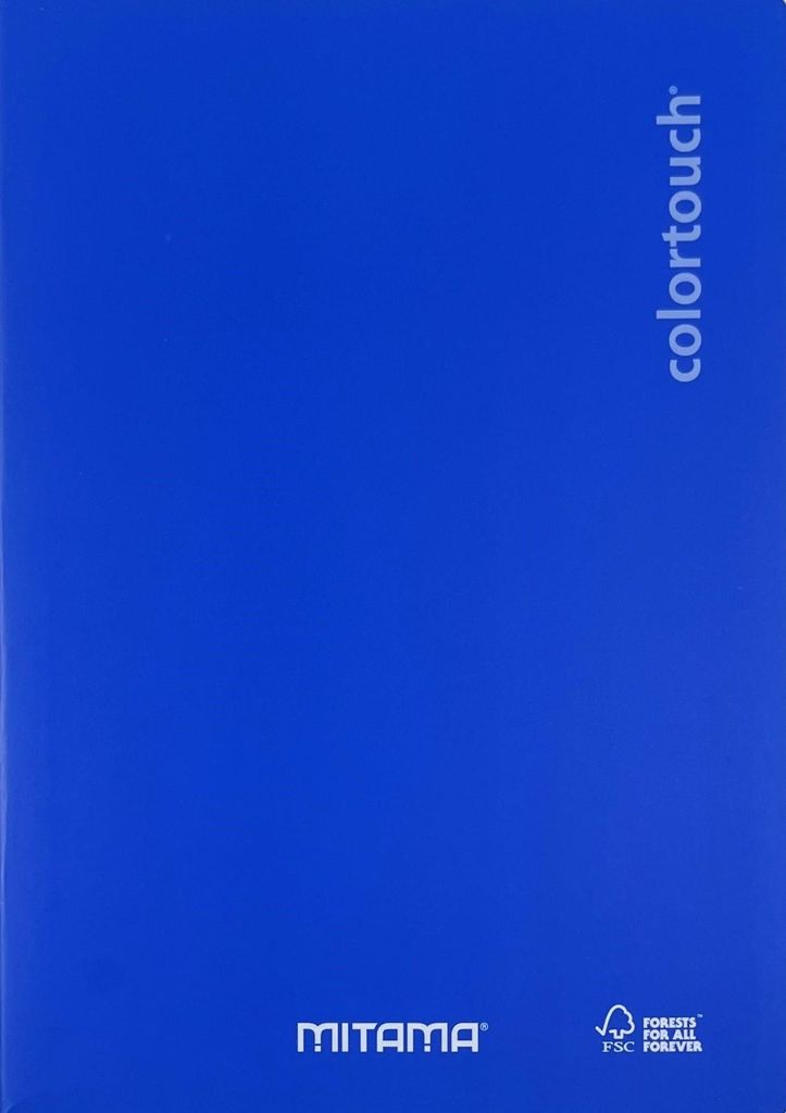 Notizbuch, hefte "Color Touch", A4+, liniert, 40+2 Blatt, blau, MITAMA 62012-90253