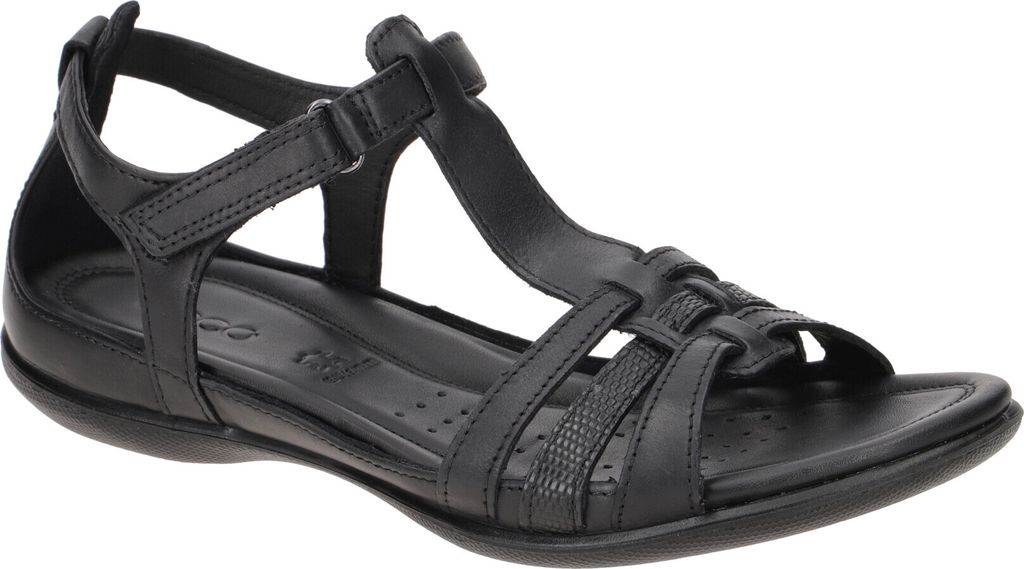 Ecco Flash T-Bar Sandale Schwarz Produktbild 