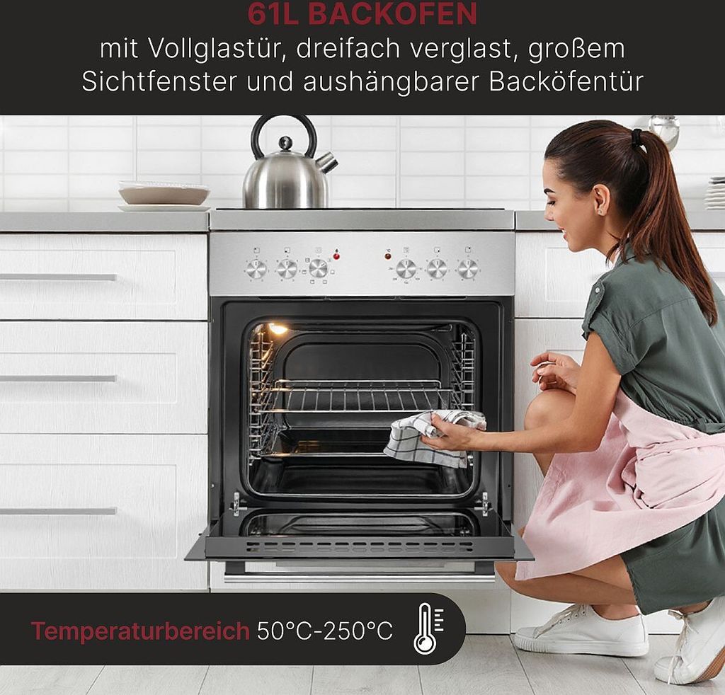 Bomann Backofen mit 60cm Glaskeramik-Kochfeld | Produktbild 5