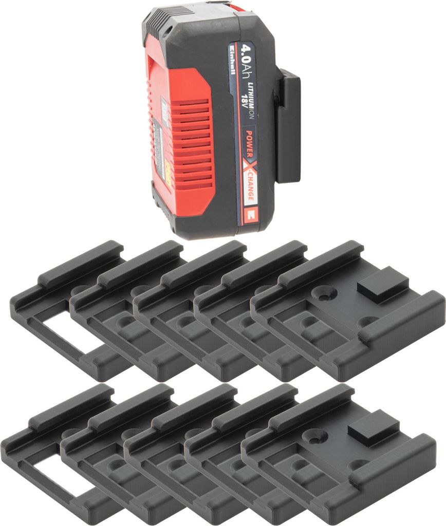 10x Akku Halter für Einhell Power-X-Charge Wandhalterung Produktbild 1