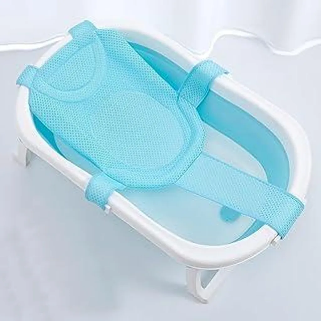 Rete Bagnetto Regolabile Blu: Materassino Antiscivolo Neonato 0-24m