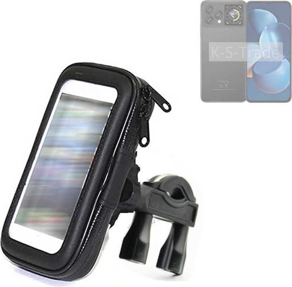 K-S-Trade Fahrrad-Halterung kompatibel mit Hafury V1 Handy-Halterung Halter Lenkstange Fahrradhalterung Motorrad Bike Mount Wasserabweisend