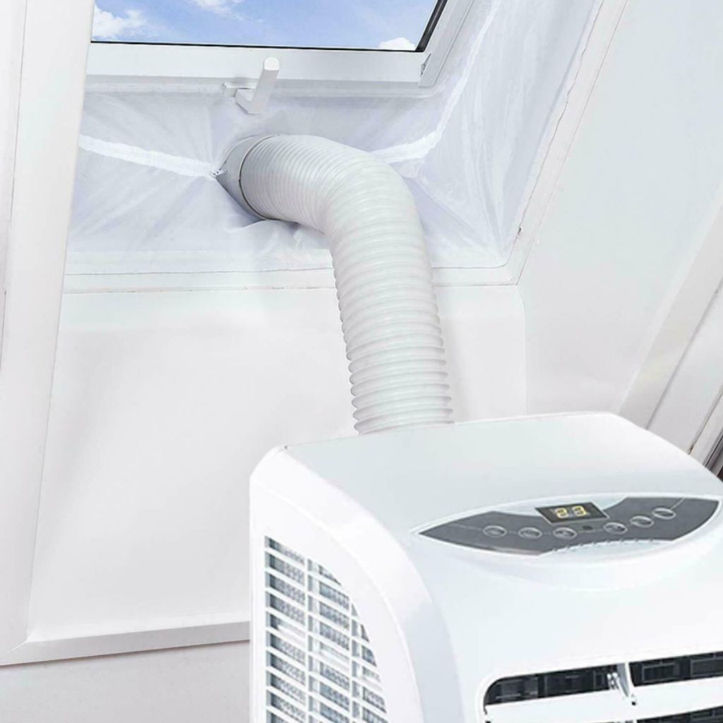 Universal AirLock Mobile Klimaanlage Fenster Abdichtung C F Air Stop Klimagerät 