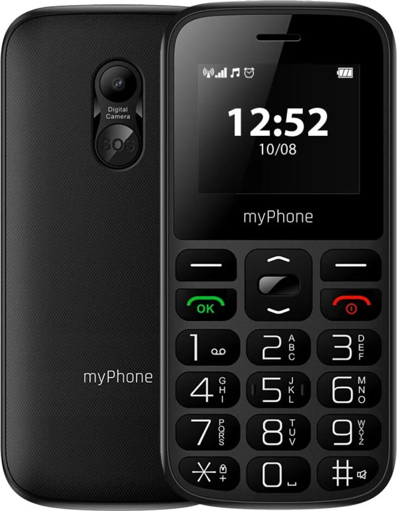 Téléphone Mobile à Touches myPhone Halo A Écran 1.77 Pouces Noir Classique
