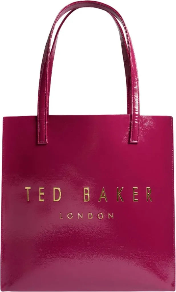 Ted Baker Borsa Shopper Crinkon Crinkle Large Pink Malva Originale