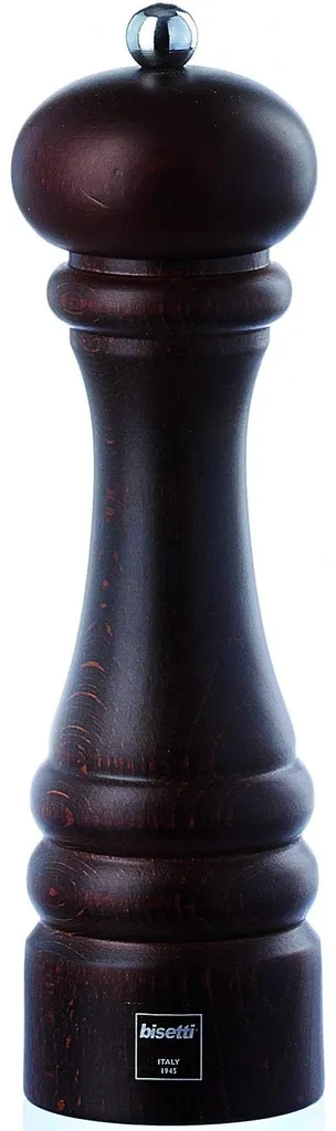 Moulin à sel manuel en bois brun 22,5 cm - Ustensile de cuisine BISETTI
