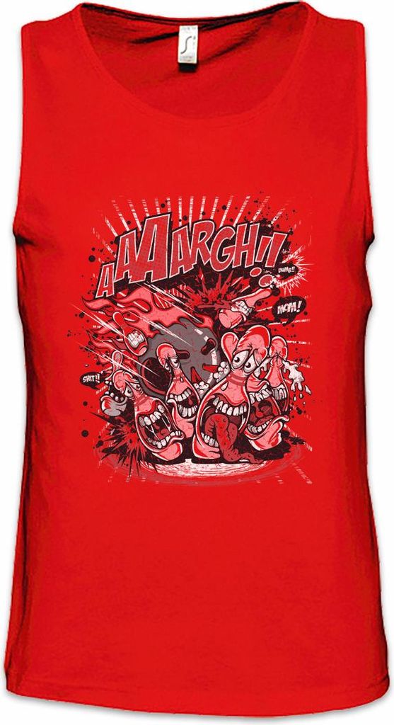 Urban Backwoods Bowling Massacre, Ärmelloses T-Shirt, Farbe: Rot, Größe: 3XL