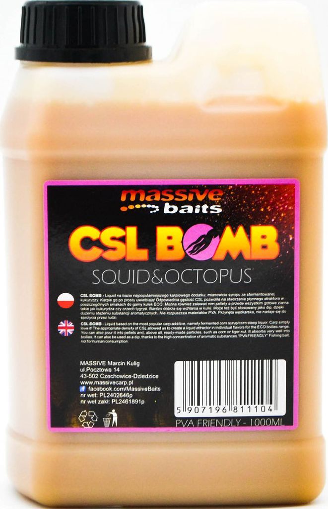 Liquid Massive Baits CSL Boomb Tintenfisch Octopus 1l