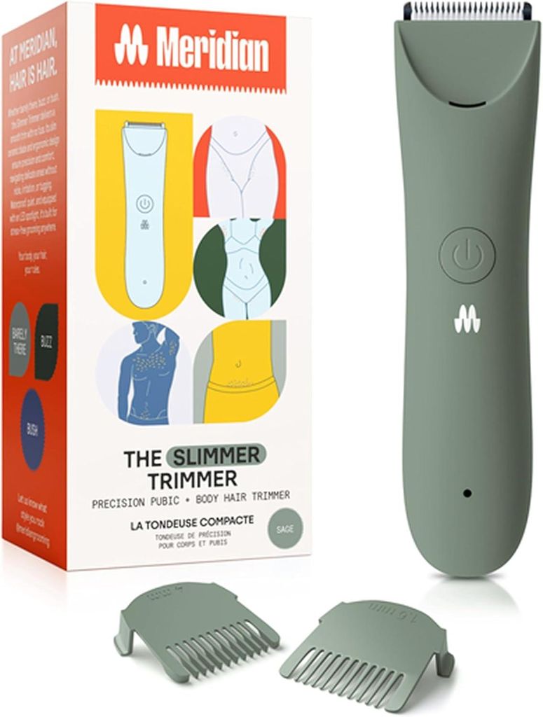 Trimmer, Scham- & Körperhaarschneider,Bikini-Haarentfernung, keine Kerben, Rasierverbrennung, keine Eingewachsenen,Ergonimisches, Wet/Dry LED-Stra...