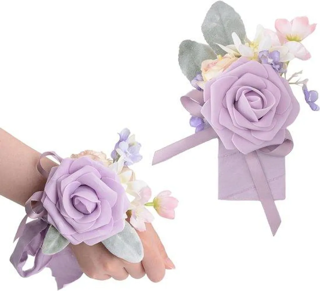 Bracelet fleur bleue artificielle : élégance durable sans flétrissement